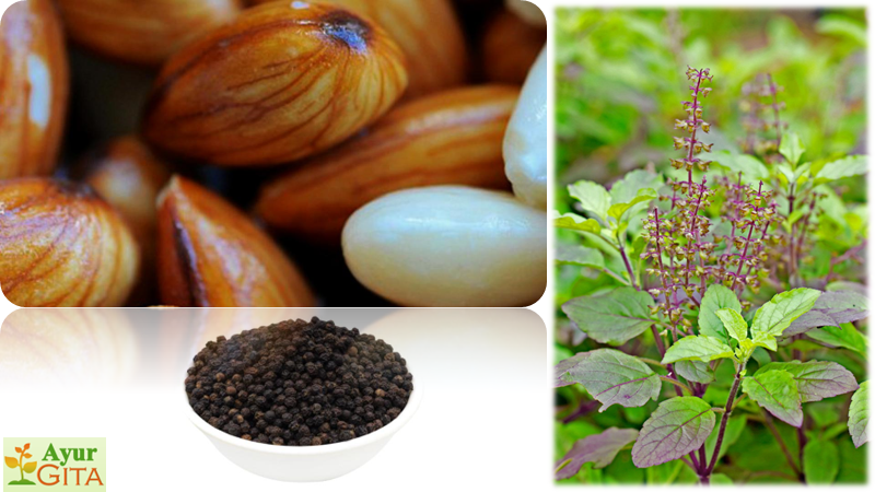 Heart Health Boost: Almond, Tulsi, Black Pepper Nutritious Drink